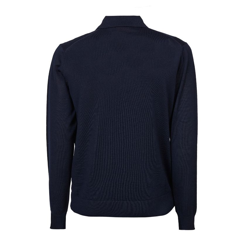 Homme Pull Ajusté Avec Col Polo