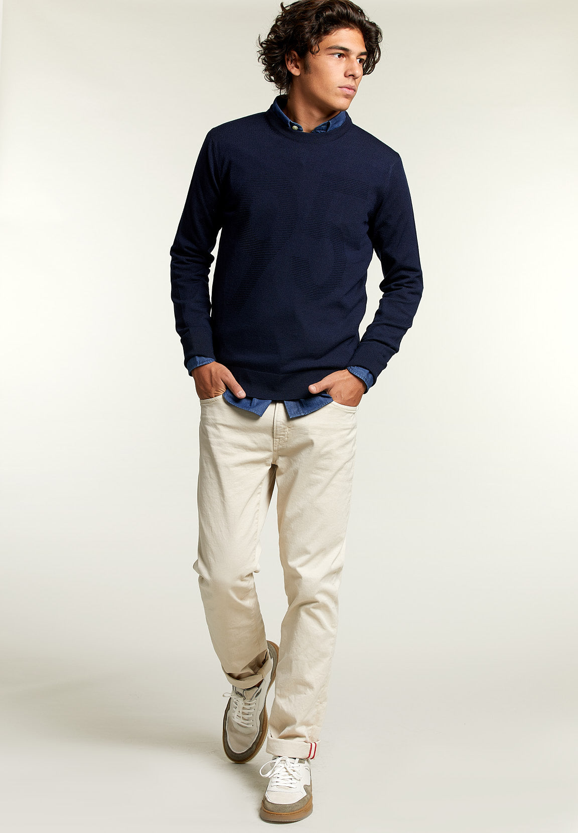 Crew Neck Fantasy Pullover Admiral - Blue