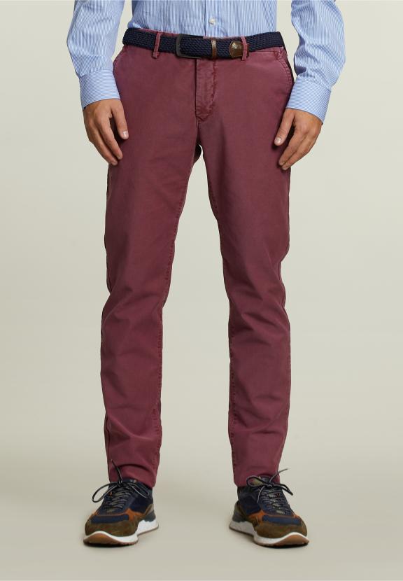 Slim Fit Katoenen Chino Medoc - Roze