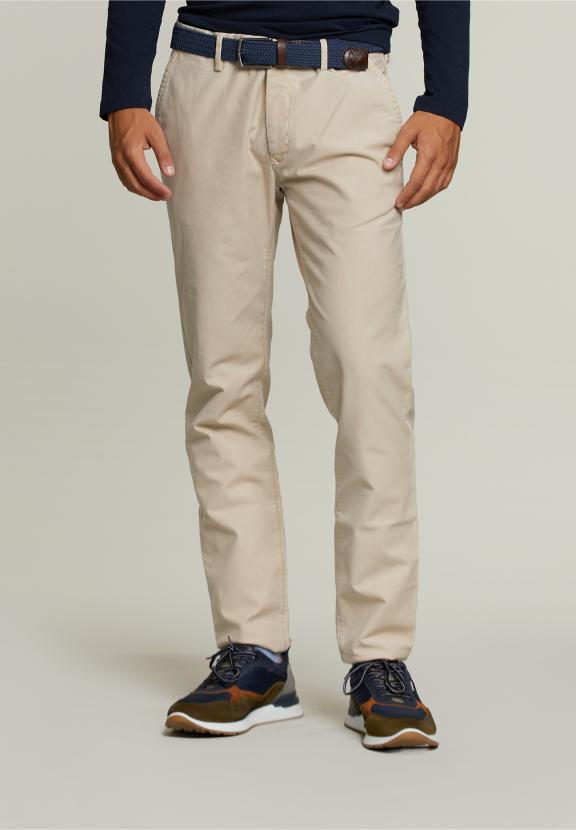 Chino en Coton Coupe Slim Arachide - Beige