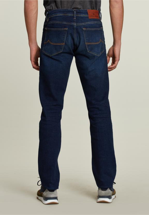 Regular Fit Basic 5-Pocket Jeans Donker Steen - Denim