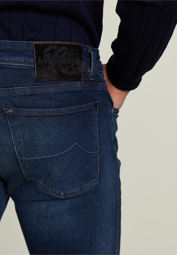 Jean Slim Fit 5 Poches Pierre Foncée - Denim