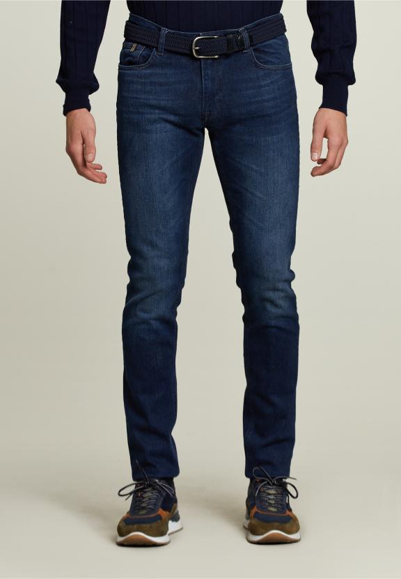 Jean Slim Fit 5 Poches Pierre Foncée - Denim