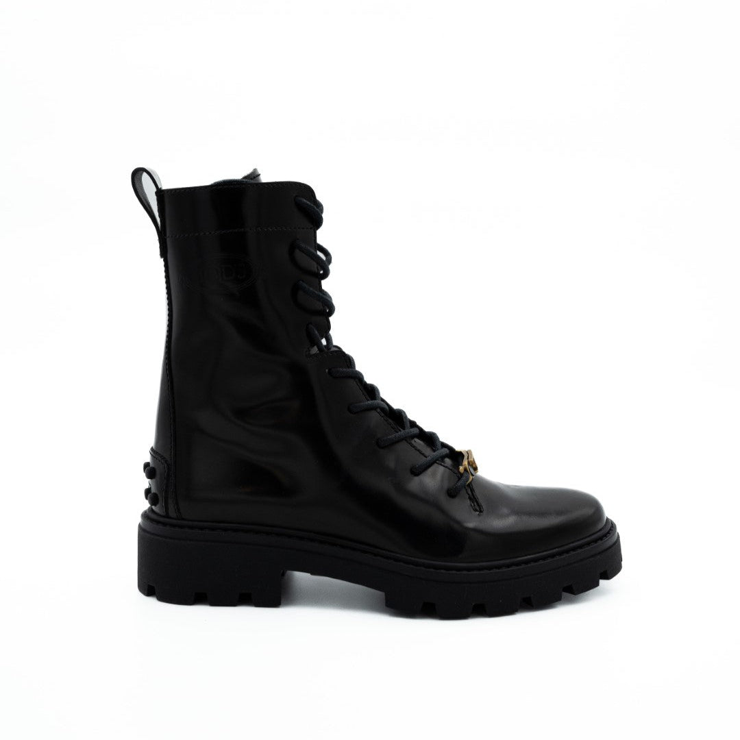 Tod's - Combat Boots - Zwart