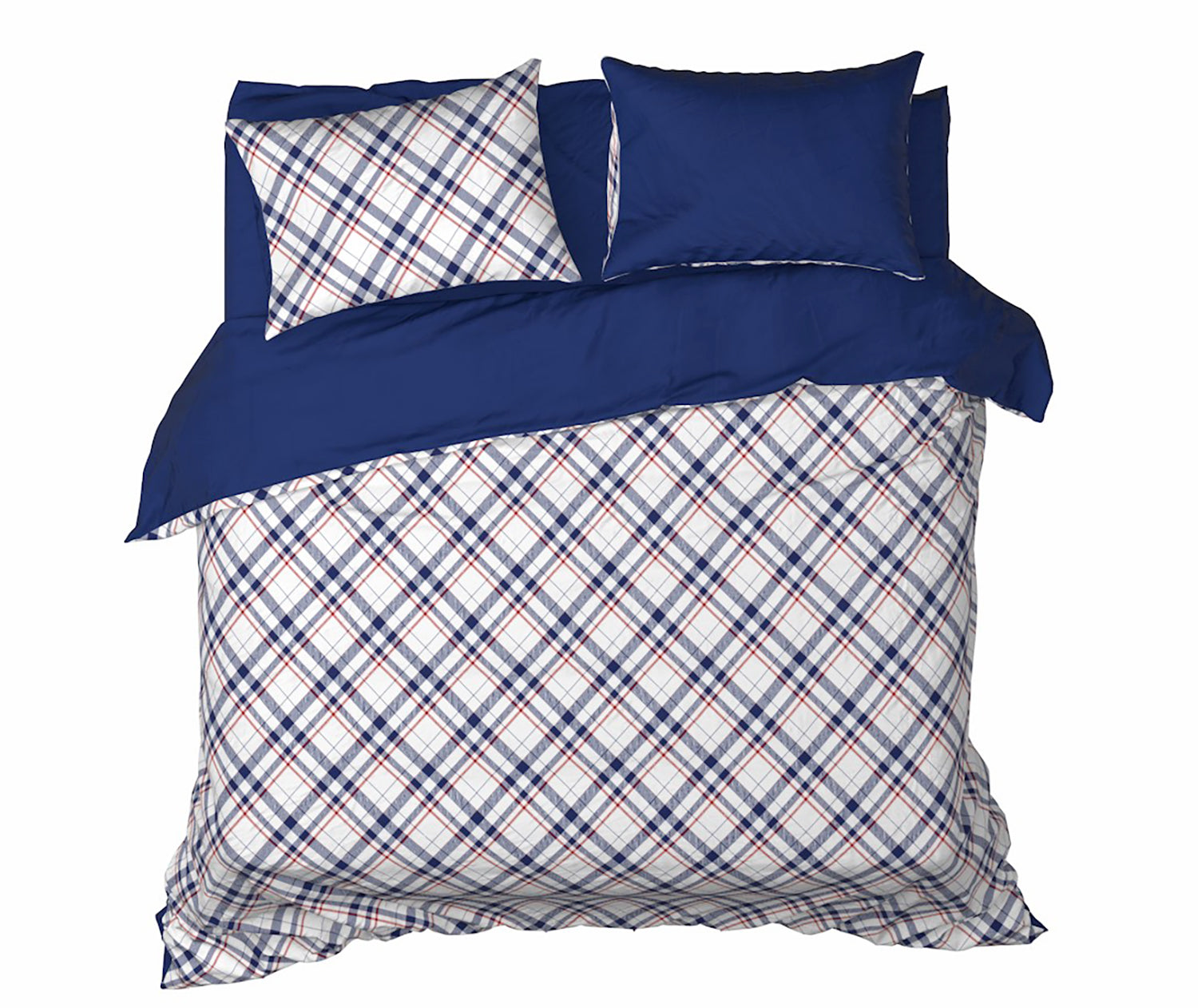 TANGLE Collection - Tartan Blue Indigo