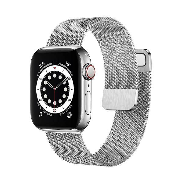 Armband Compatibel Met Apple Watch 38/40/41 Mm - Grijs