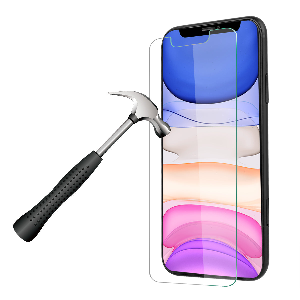 Gehard Glas 5D Voor Iphone 11 - Transparant