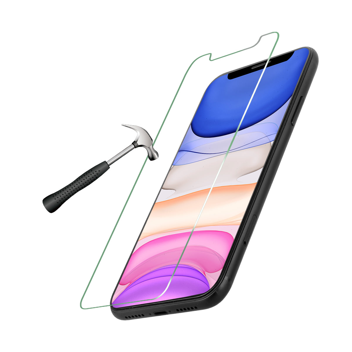 Gehard Glas 5D Voor Iphone 11 - Transparant