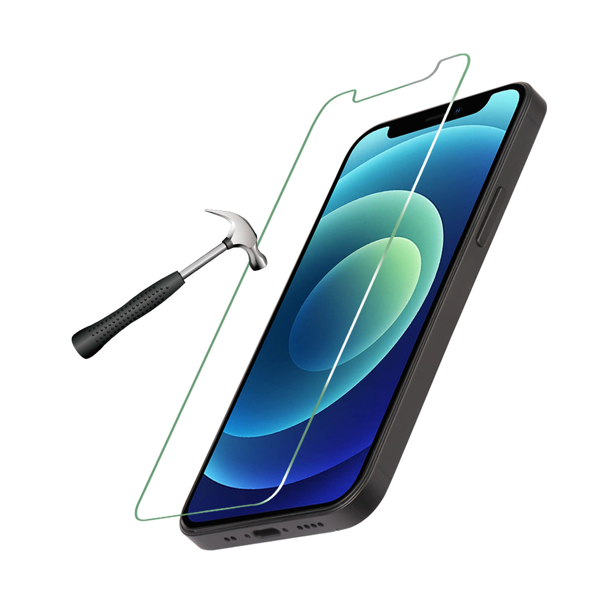 Gehard Glas 5D Voor Iphone 12 Mini - Transparant