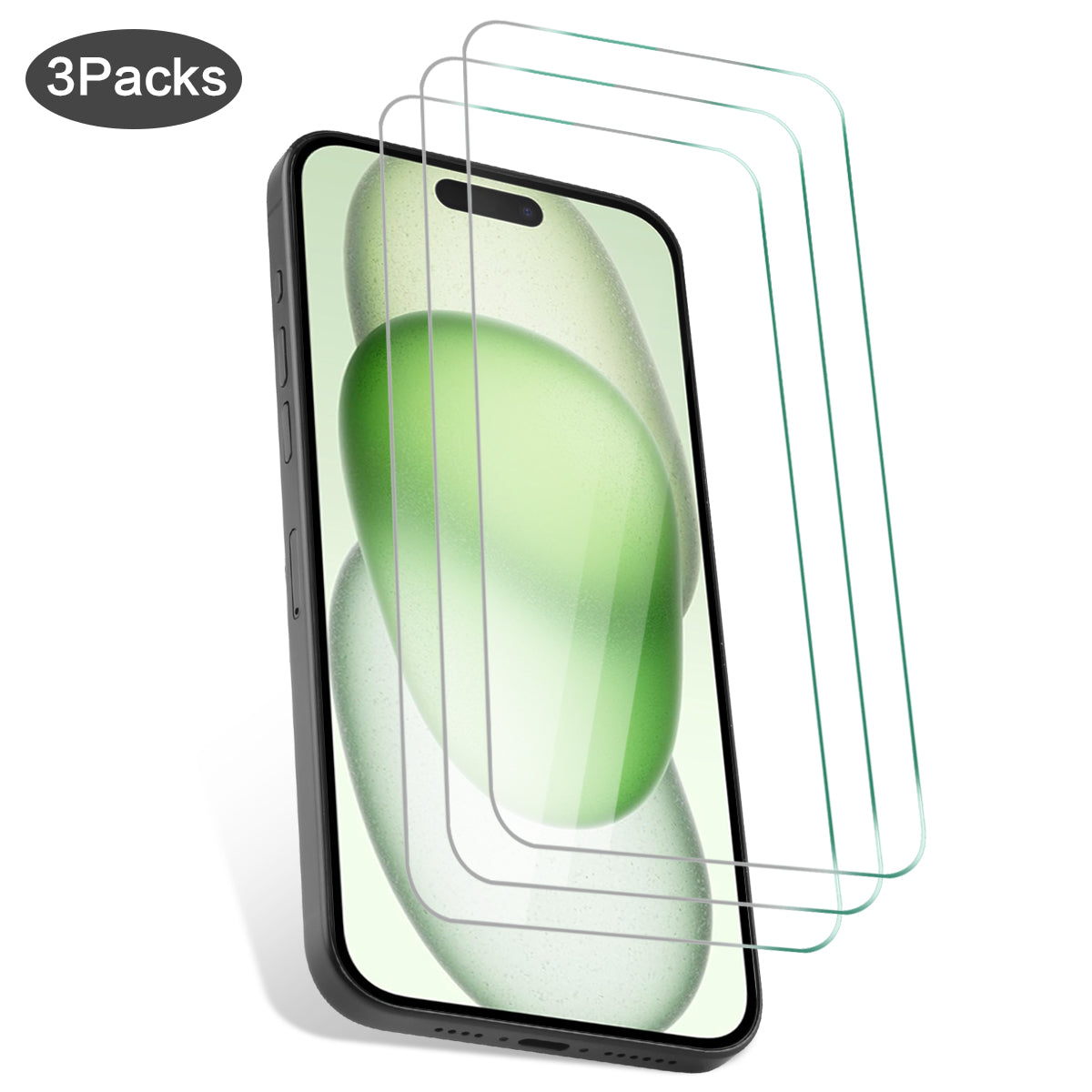 3-Pack Gehard Glas Iphone 15 Plus - Transparant