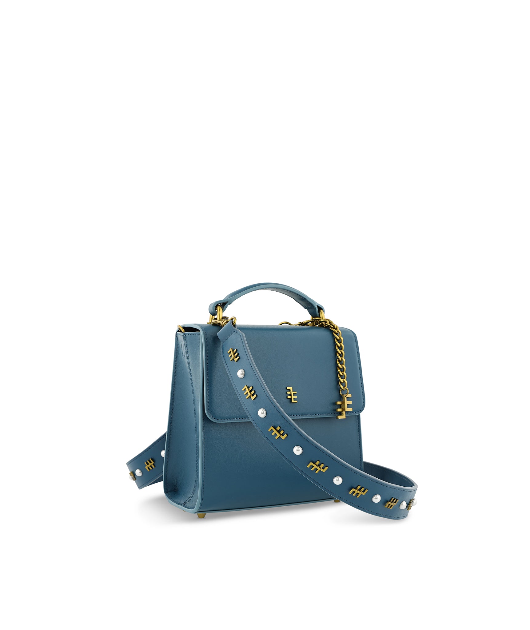 Cecile Top Handle Ocean Blue Bag