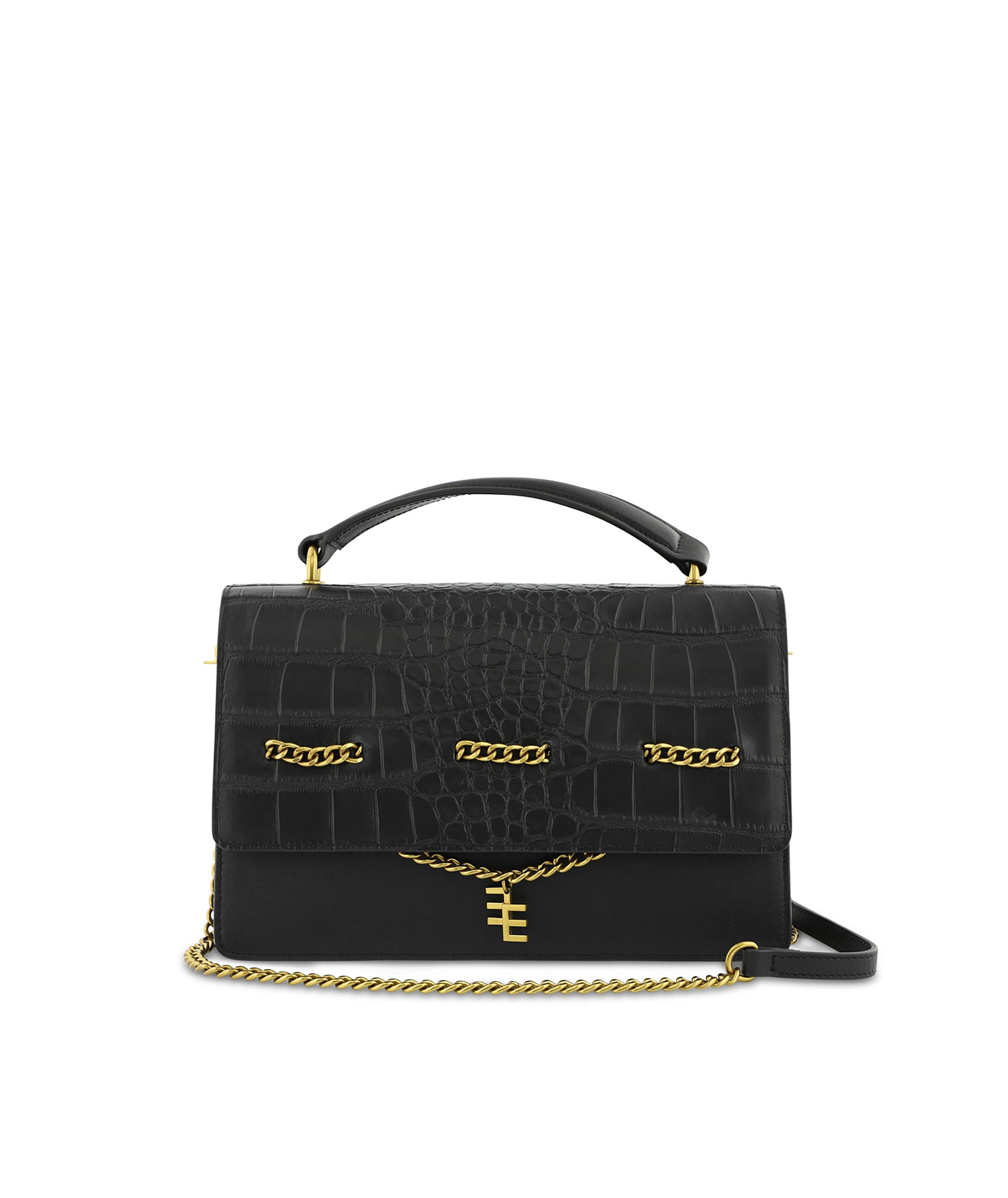 Solange Square Box Black Bag