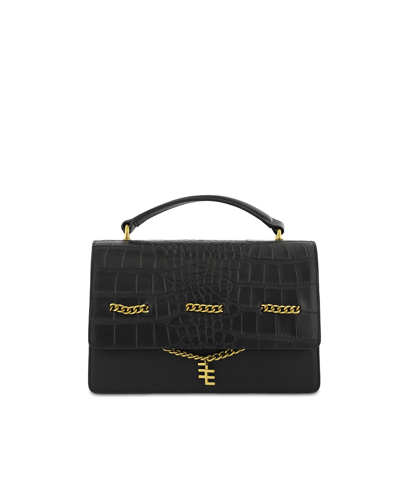 Solange Square Box Black Bag