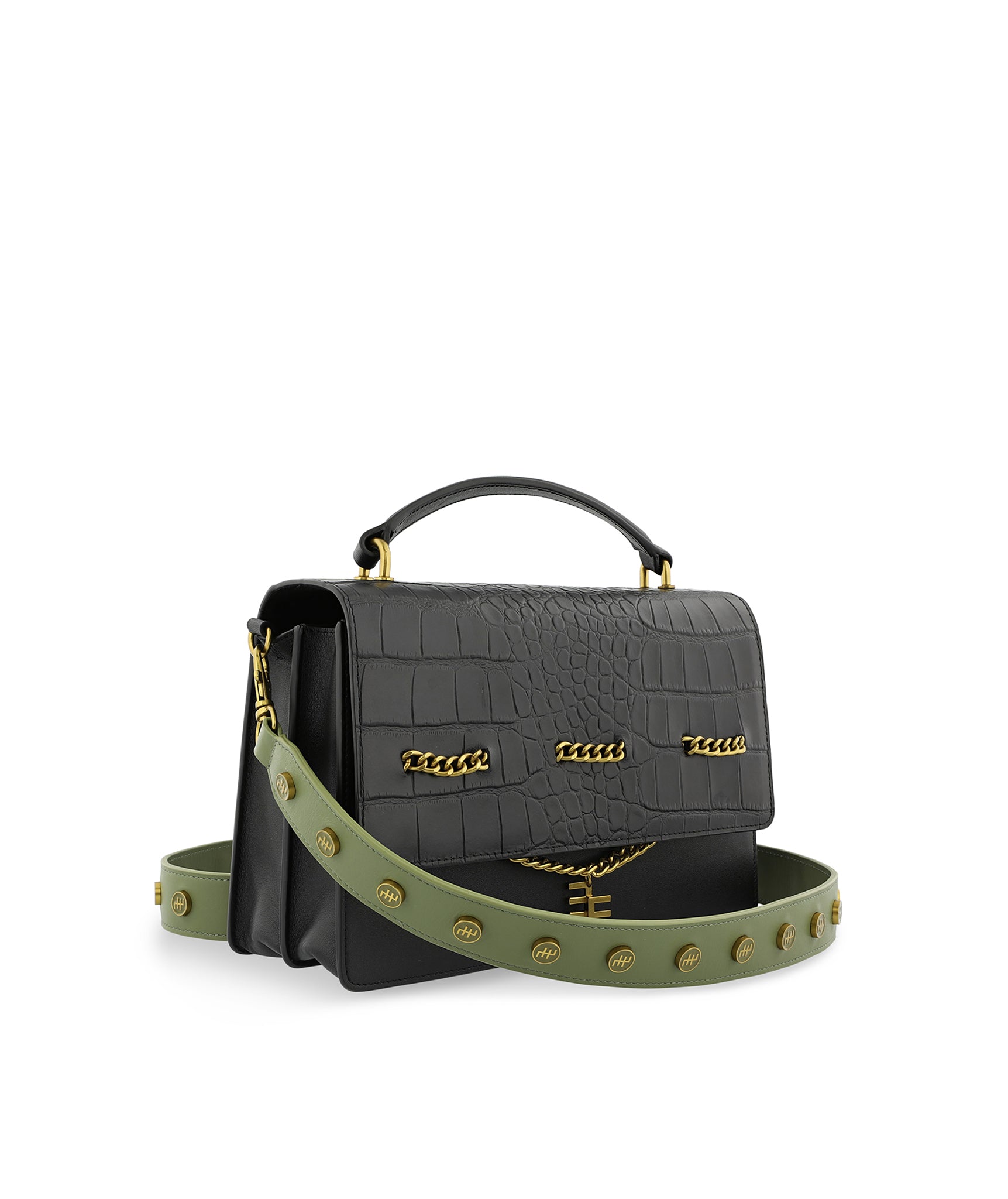 Solange Square Box Black Bag