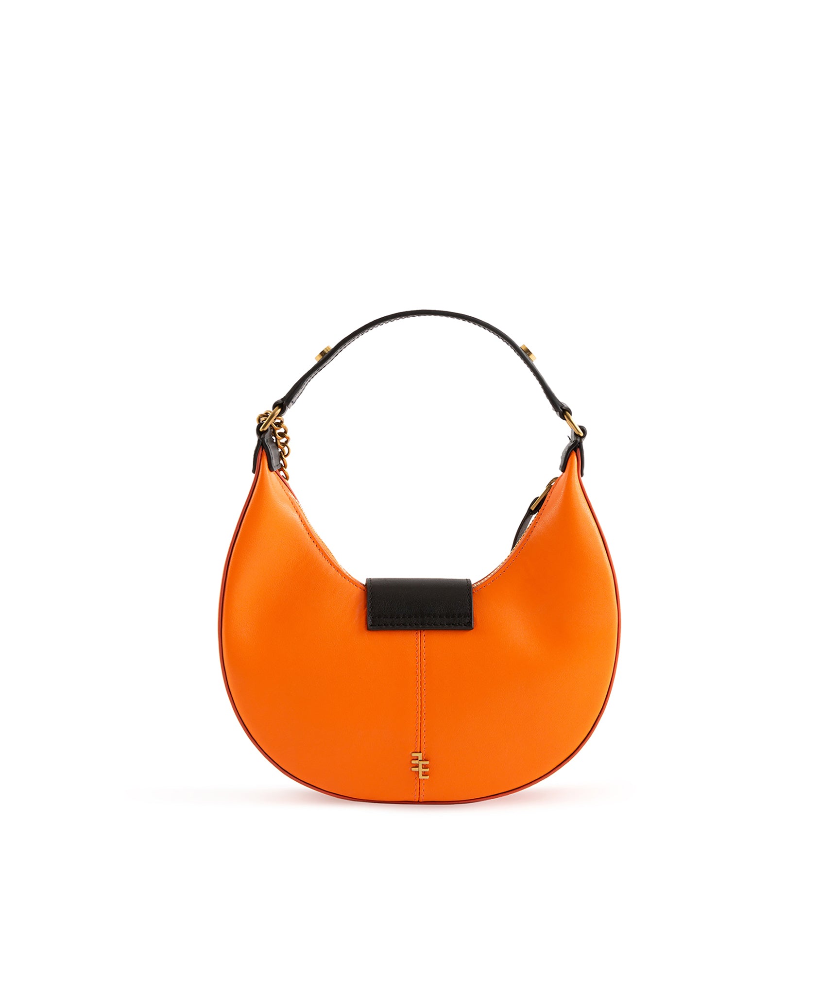 Nazarine Orange Shoulder Scoop Orange & Black Bag