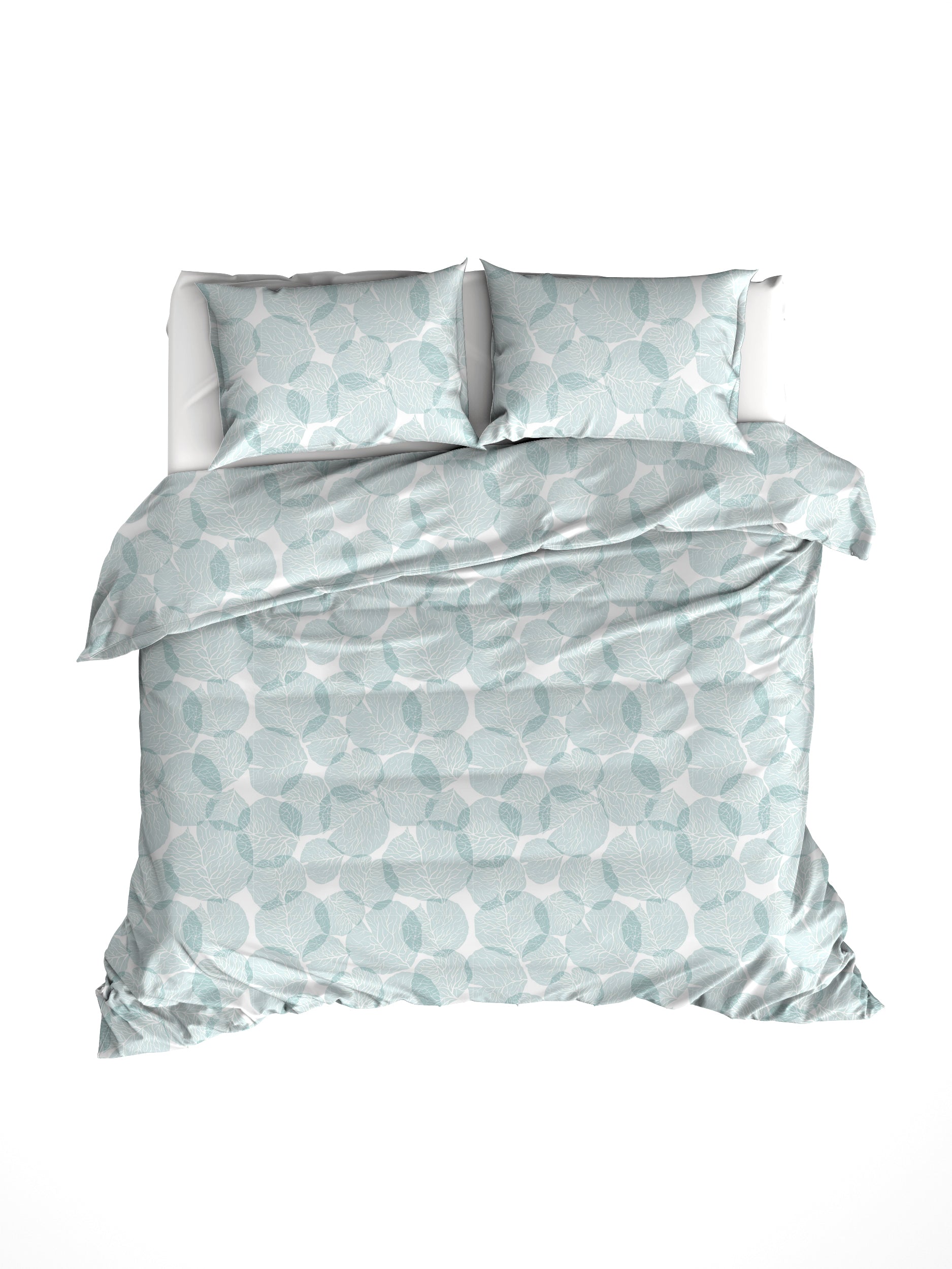 Parure linge de lit blanche mint