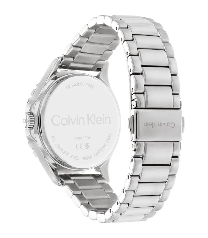 Calvin Klien - Sport - Femme - Bracelet Argenté - Cadran Rose - Boitier Argenté