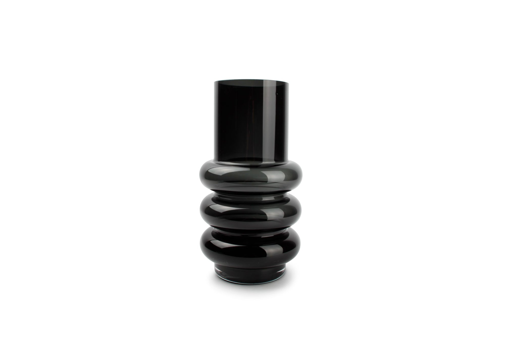 S&P - Vase 13,5xh26cm Noir Bold