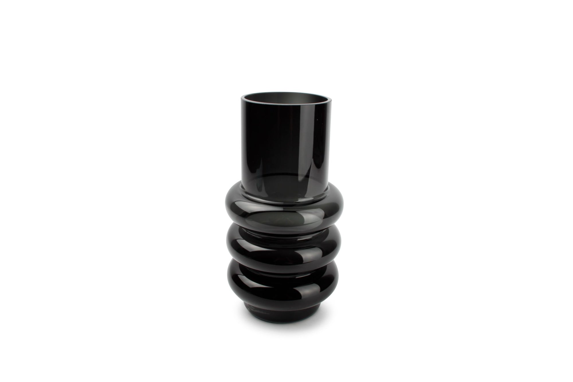 S&P - Vase 13,5xh26cm Noir Bold