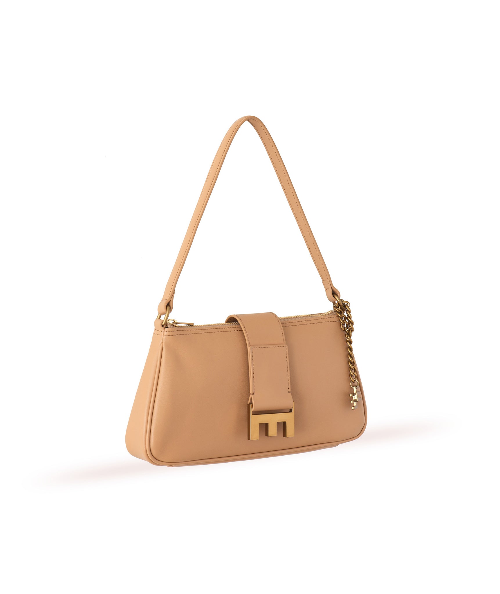 Mallory Soft Baguette Light Brown Bag